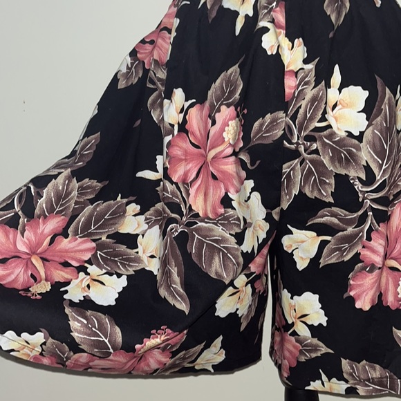 Vintage Floral Hawaiian Culottes Shorts/Skort - Picture 9 of 10